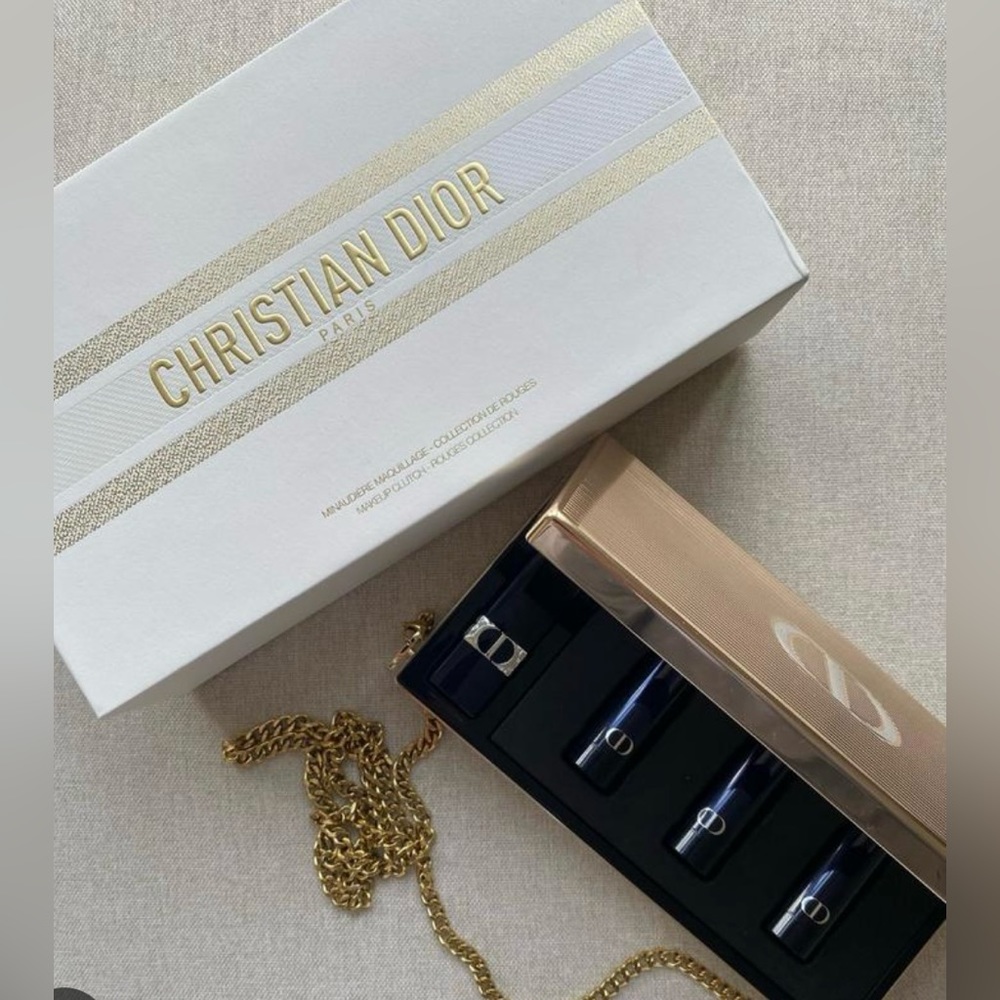 Christian Dior Limited Edition Gold Clutch Beauty Gift Set